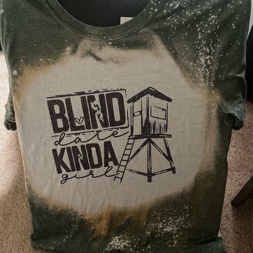 Small boutique purchased ladies bleached short sleeve size small graphic T-shirt